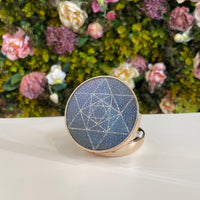 Jewelry Radiant Cushion Cream Bluestar